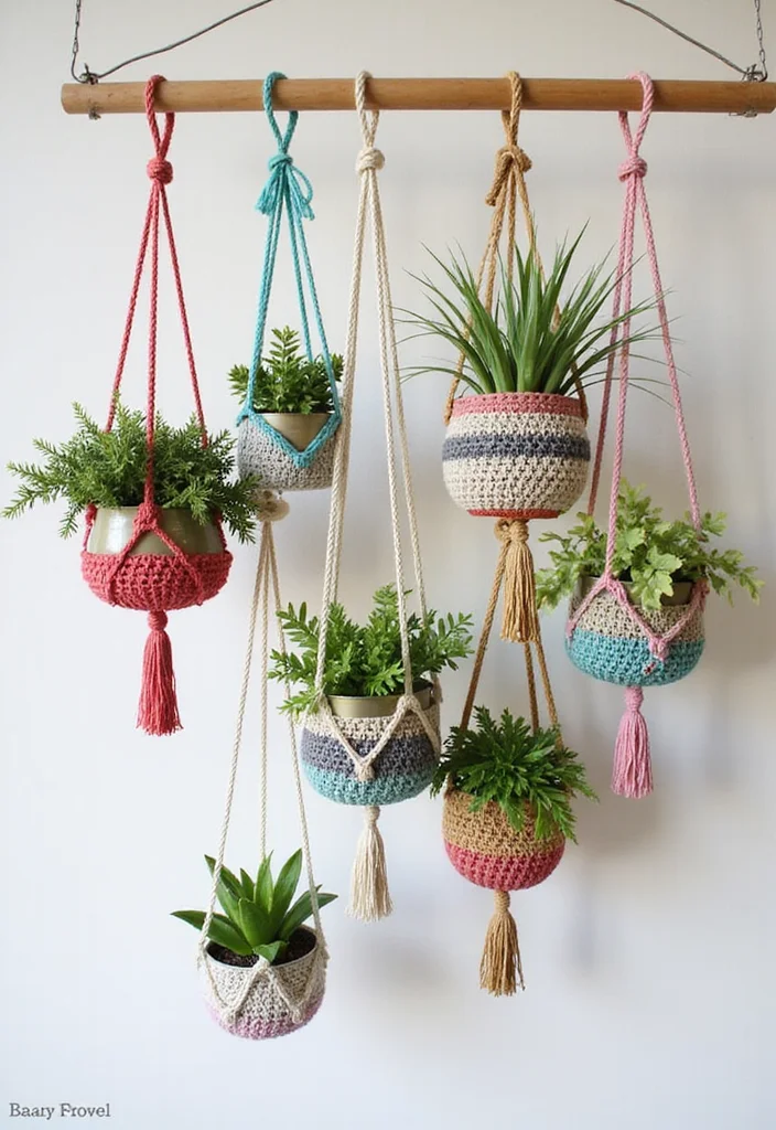 Comprehensive Guide to Easy Tapestry Crochet Patterns Featuring 20 Creative Inspirations - 5. Eco-Friendly Plant Pot Holders
