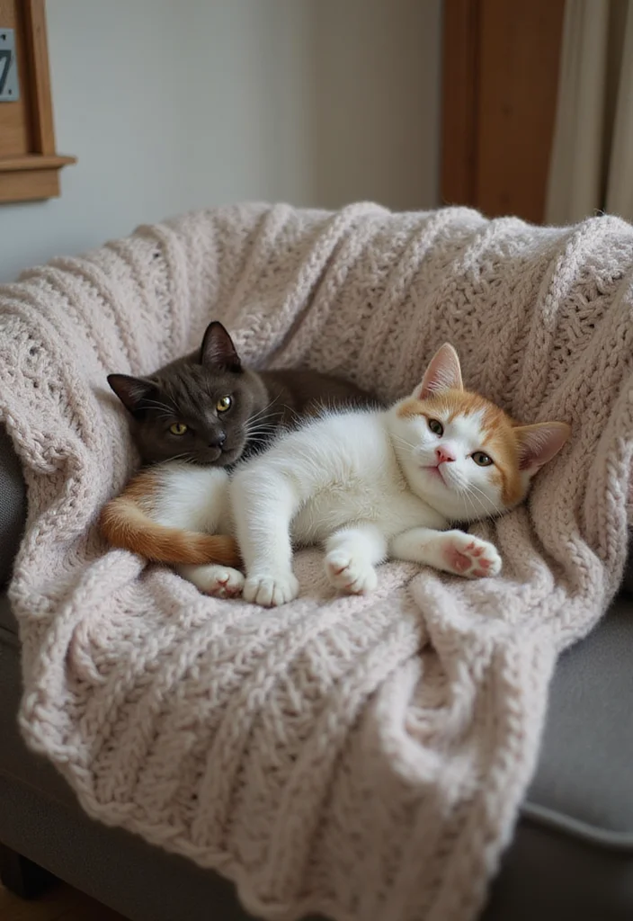 Essential Guide to Cat Crochet Pattern Free Featuring 17 Cute Inspirations - 2. Cozy Kitty Blanket