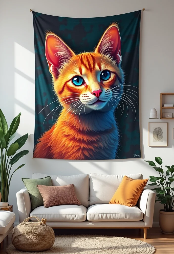 Essential Guide to Cat Crochet Pattern Free Featuring 17 Cute Inspirations - 5. Cat Wall Hanging