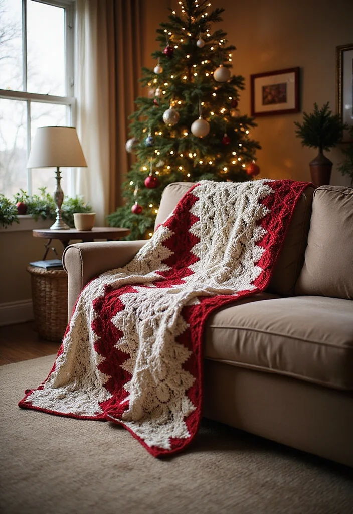 Essential Guide to Christmas Crochet Patterns: 19 Festive Inspirations - 8. Warm and Cozy Blanket Throws