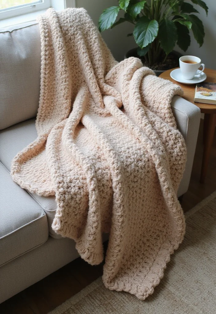 Essential Guide to Crochet Afghan Patterns Free: 20 Cozy Craft Inspirations - 1. The Textured Throw