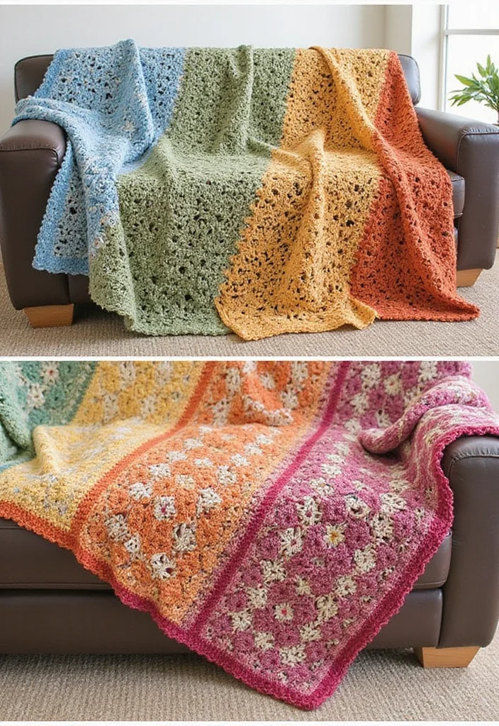 Essential Guide to Crochet Afghan Patterns Free: 20 Cozy Craft Inspirations - 12. Seasonal Cheer Afghan