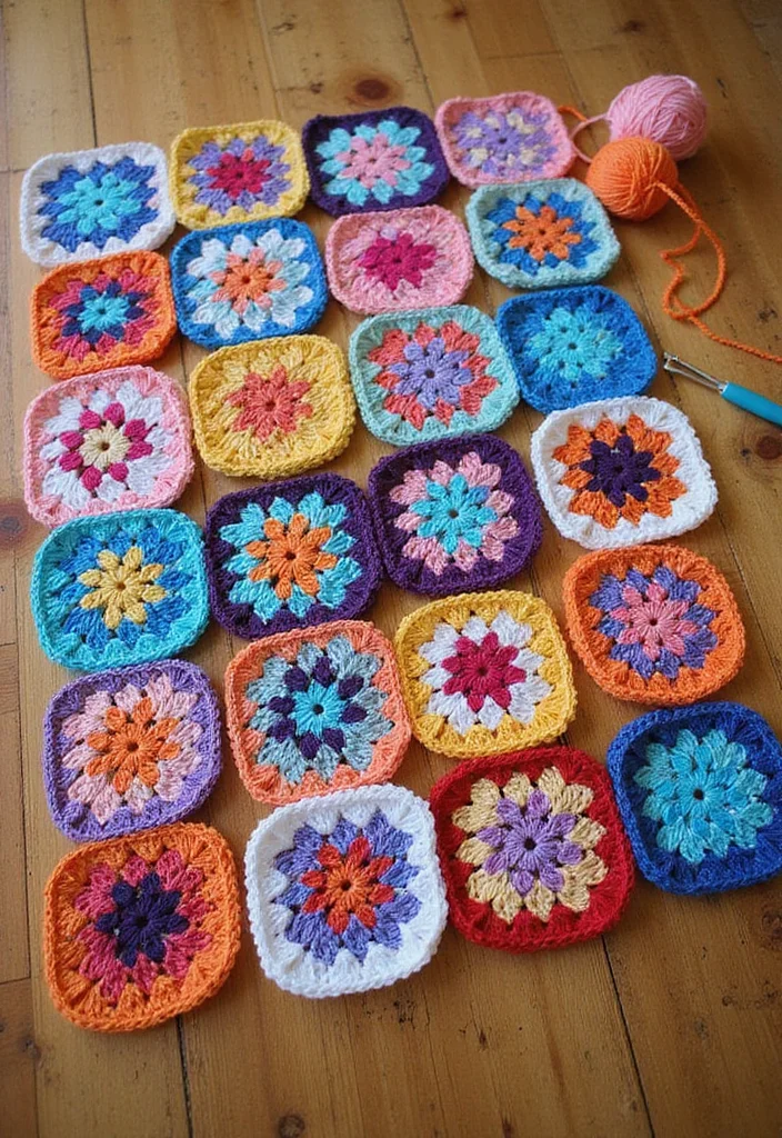 Essential Guide to Crochet Afghan Patterns Free: 20 Cozy Craft Inspirations - 2. The Granny Square Revival