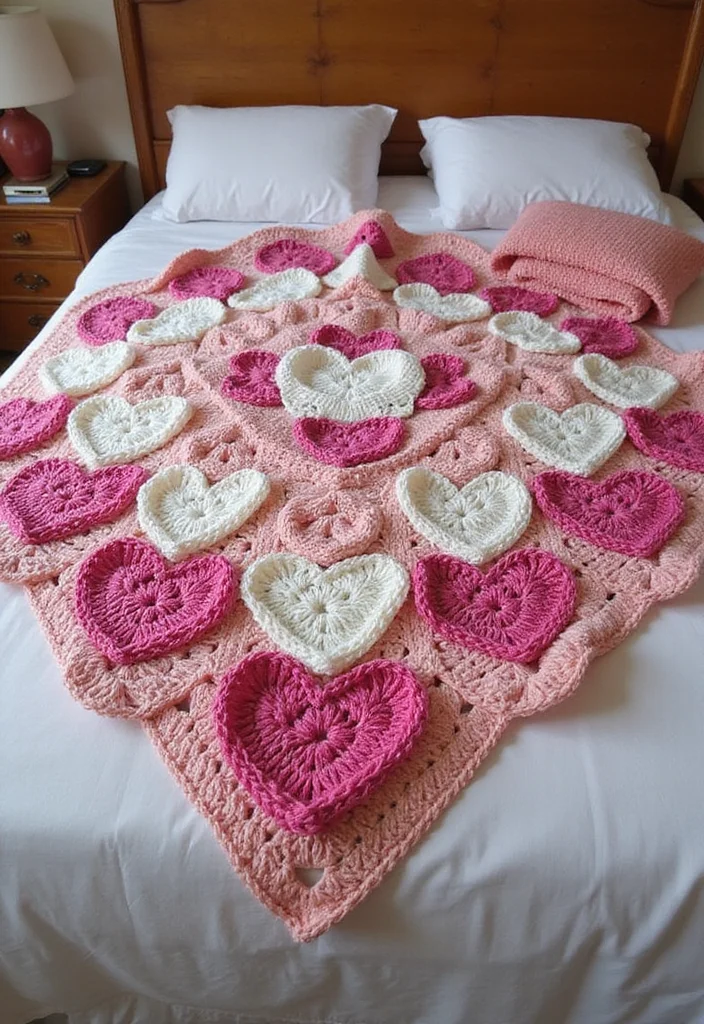 Essential Guide to Crochet Afghan Patterns Free: 20 Cozy Craft Inspirations - 20. The Heartfelt Afghan