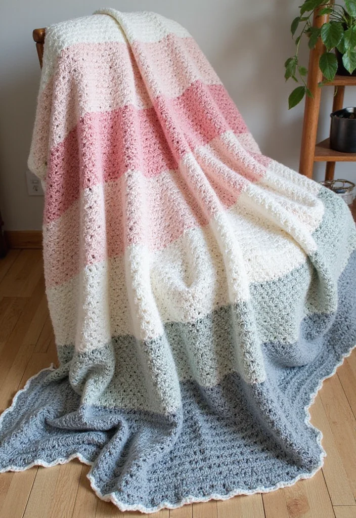 Essential Guide to Crochet Afghan Patterns Free: 20 Cozy Craft Inspirations - 3. Ombre Elegance
