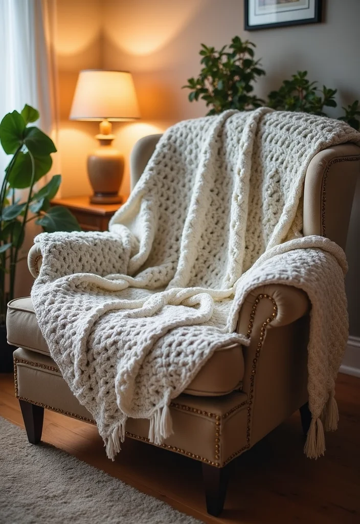 Essential Guide to Crochet Afghan Patterns Free: 20 Cozy Craft Inspirations - 6. Chunky Knit Look