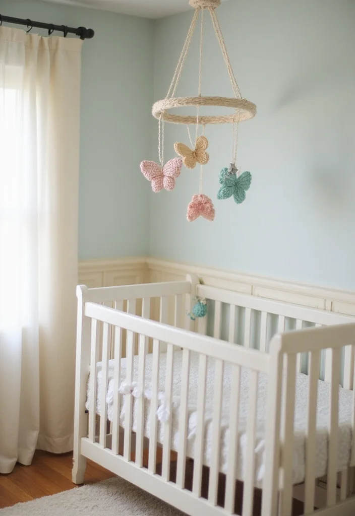 Essential Guide to Crochet Butterfly Free Pattern: Showcasing 20 Colorful Inspirations - 5. Nursery Decor