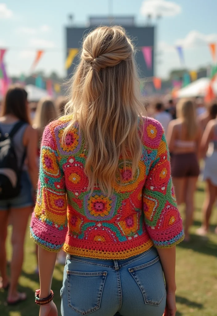 Essential Guide to Crochet Shrug Pattern Free with 17 Cozy Craft Inspirations - 13. Festival Ready Shrug