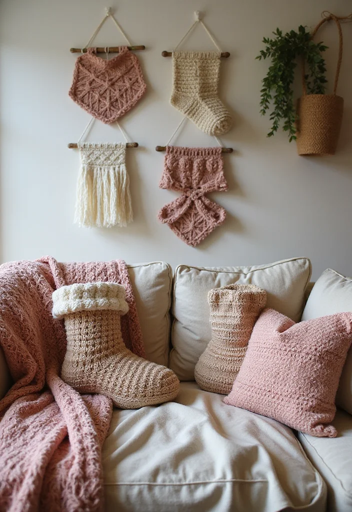 Essential Guide to Crochet Socks: Free Pattern with 18 Cozy Inspirations - 15. Sock-Inspired Home Decor