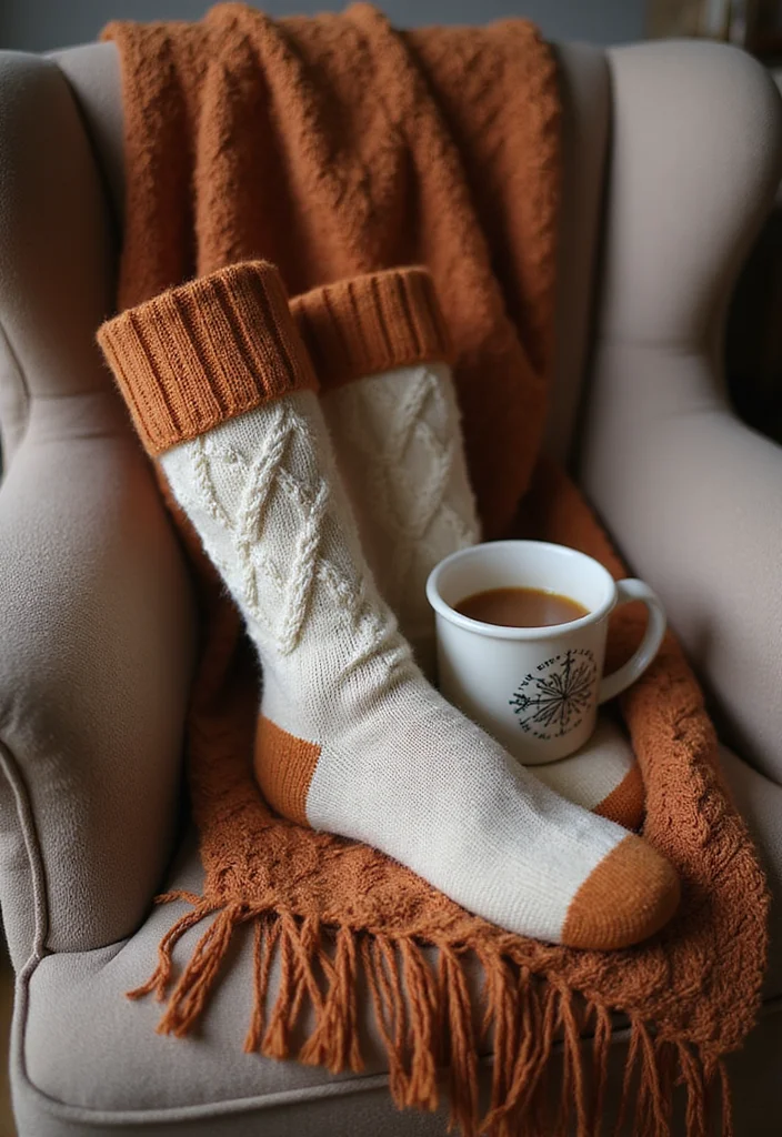 Essential Guide to Crochet Socks: Free Pattern with 18 Cozy Inspirations - 4. Cable Knit Inspired Socks