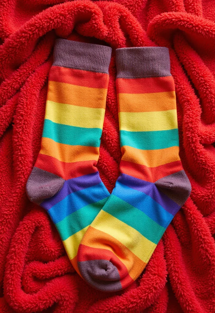 Essential Guide to Crochet Socks: Free Pattern with 18 Cozy Inspirations - 8. Color Blocked Socks