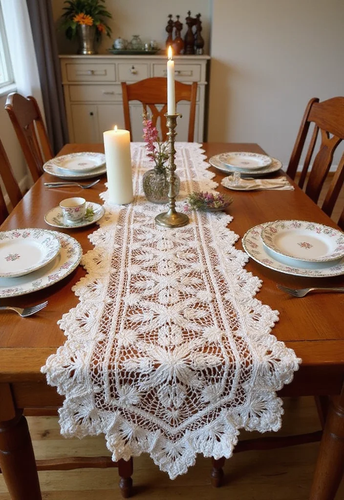 Essential Guide to Easy Beginner Crochet Patterns Featuring 19 Simple Inspirations - 10. Snazzy Crochet Table Runner