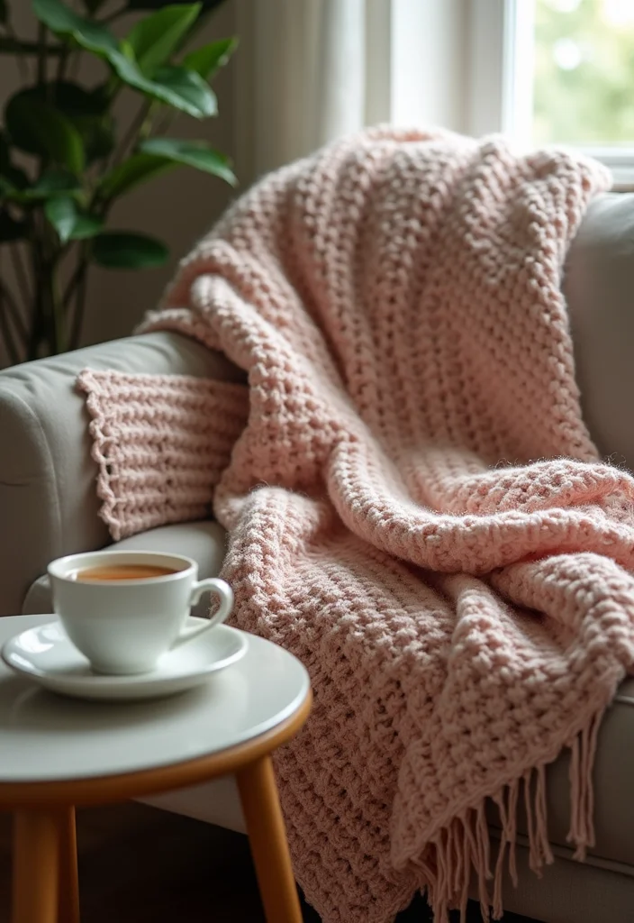 Essential Guide to Easy Beginner Crochet Patterns Featuring 19 Simple Inspirations - 4. Cozy Crochet Throw Blanket