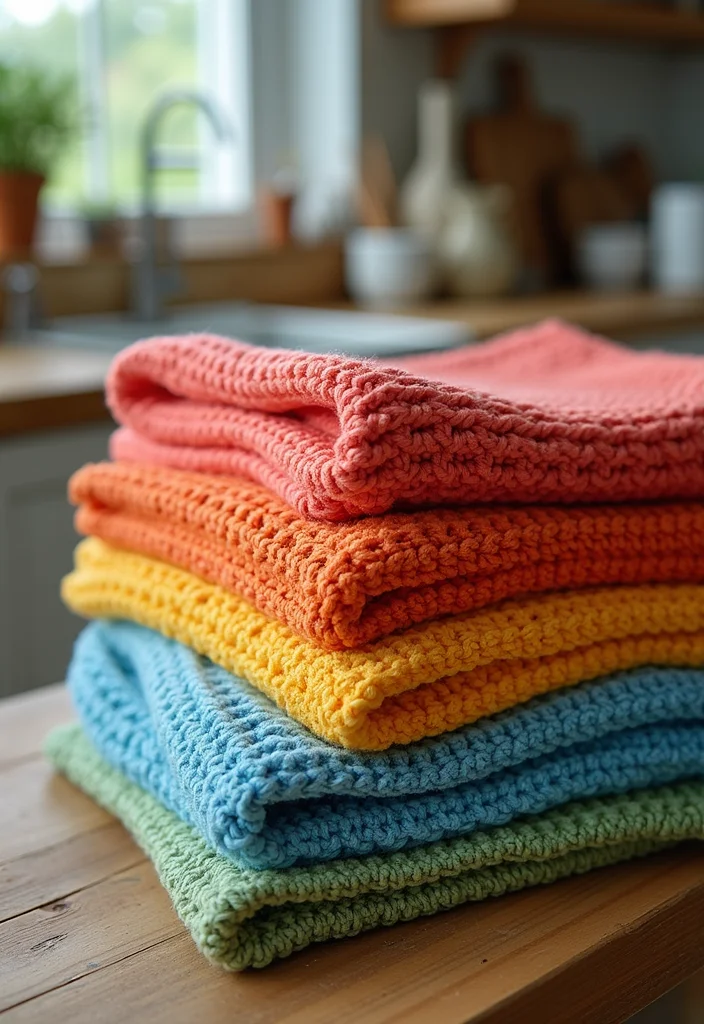 Essential Guide to Easy Beginner Crochet Patterns Featuring 19 Simple Inspirations - 8. Delightful Crochet Dishcloths