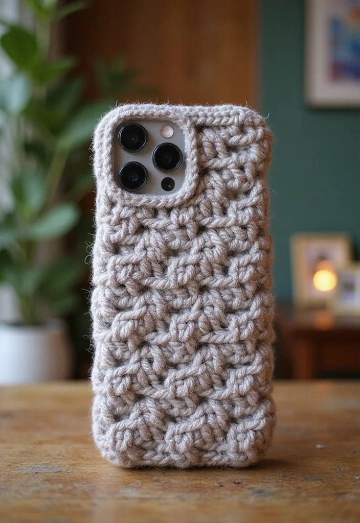 Essential Guide to Easy Beginner Crochet Patterns Featuring 19 Simple Inspirations - 9. Stylish Crochet Phone Cases