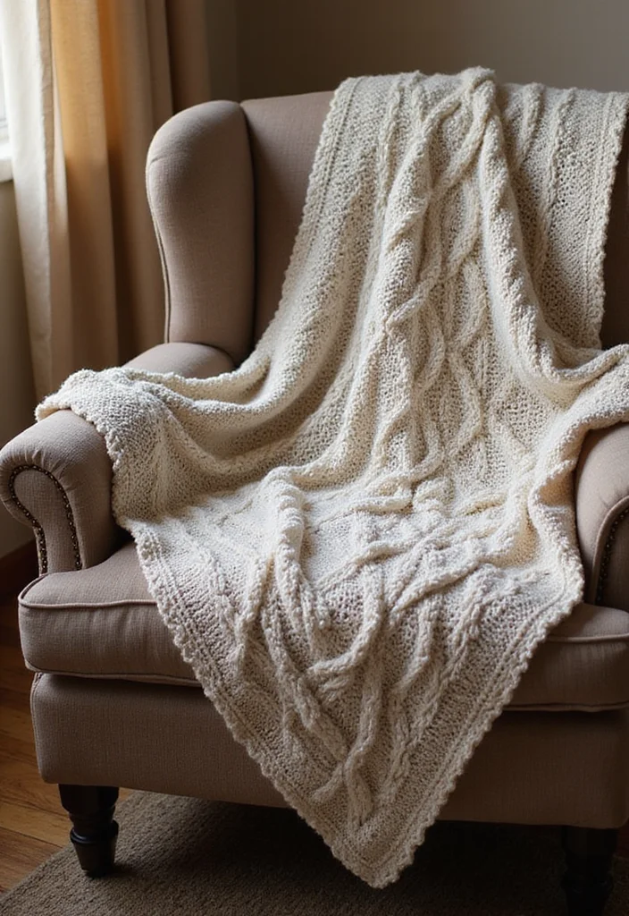 Friendly Guide to Crochet Blanket Patterns Free Featuring 19 Creative Inspirations - 11. Cozy Cables Blanket