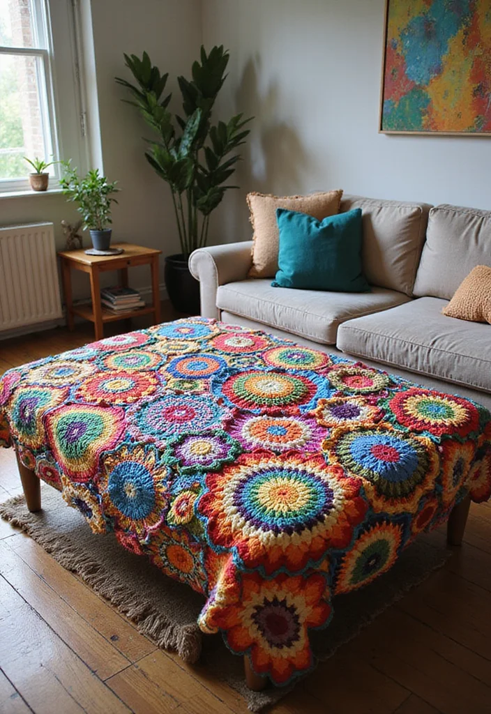 Friendly Guide to Crochet Blanket Patterns Free Featuring 19 Creative Inspirations - 12. Mosaic Masterpiece Blanket