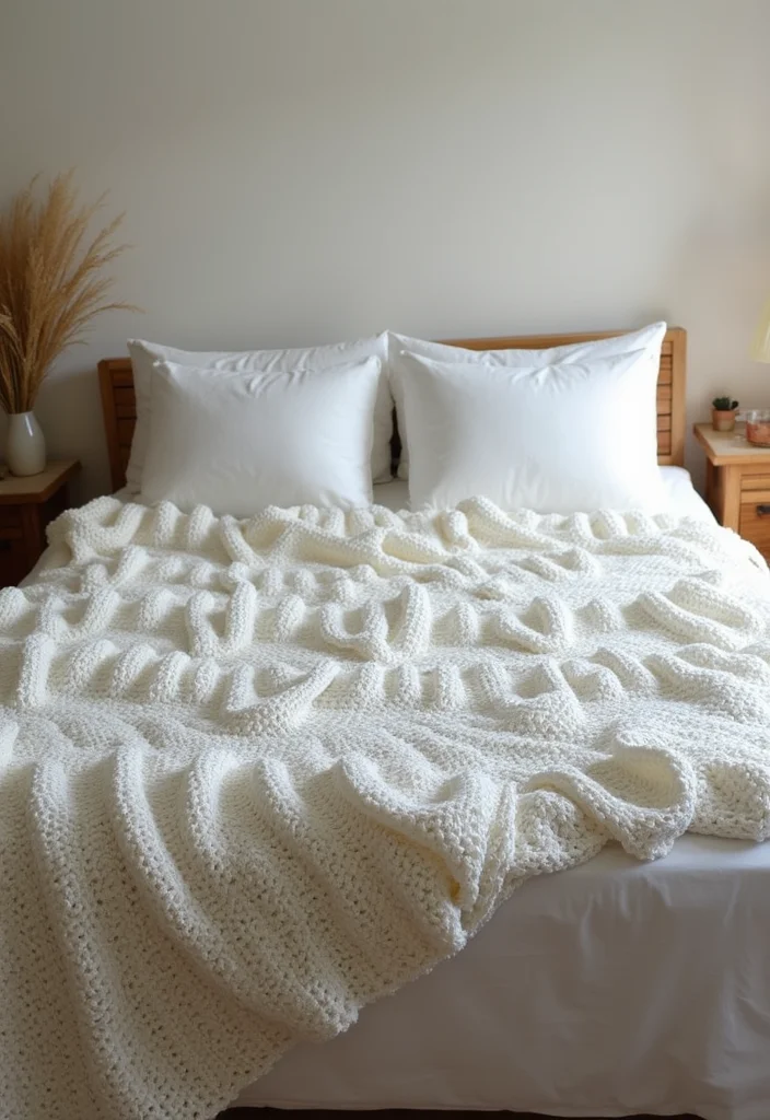 Friendly Guide to Crochet Blanket Patterns Free Featuring 19 Creative Inspirations - 16. Rippled Comfort Blanket