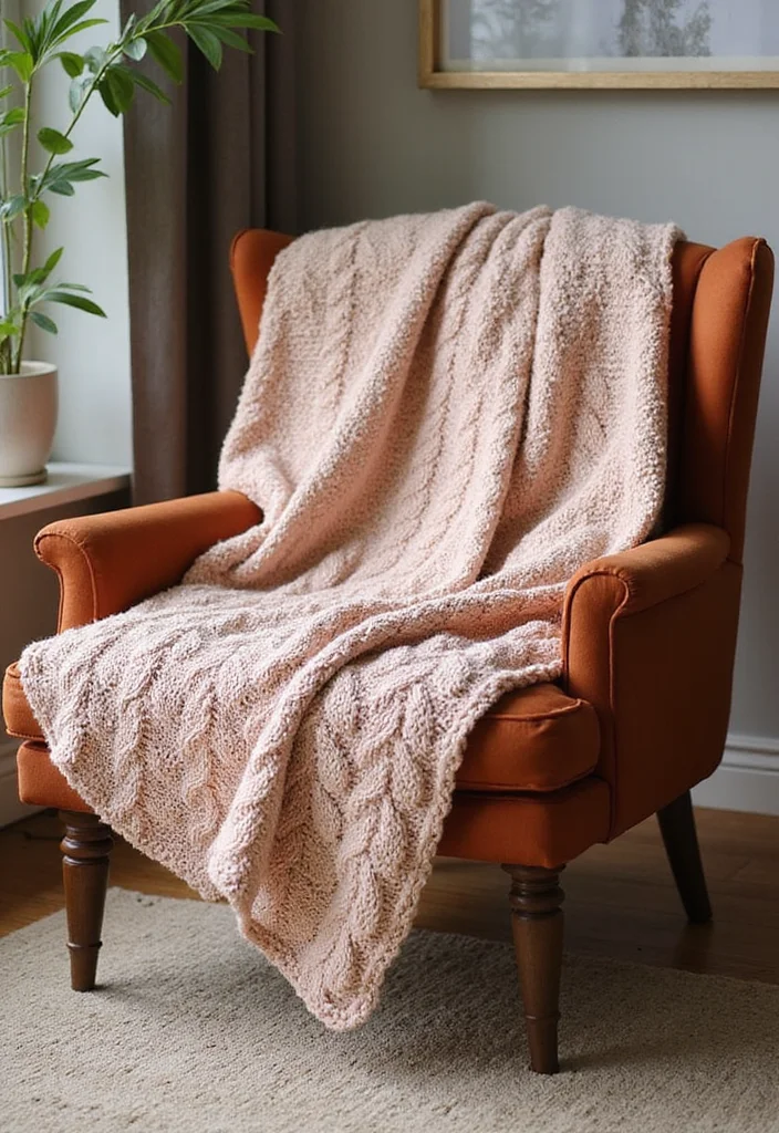 Friendly Guide to Crochet Blanket Patterns Free Featuring 19 Creative Inspirations - 18. Cable Knit Look Blanket