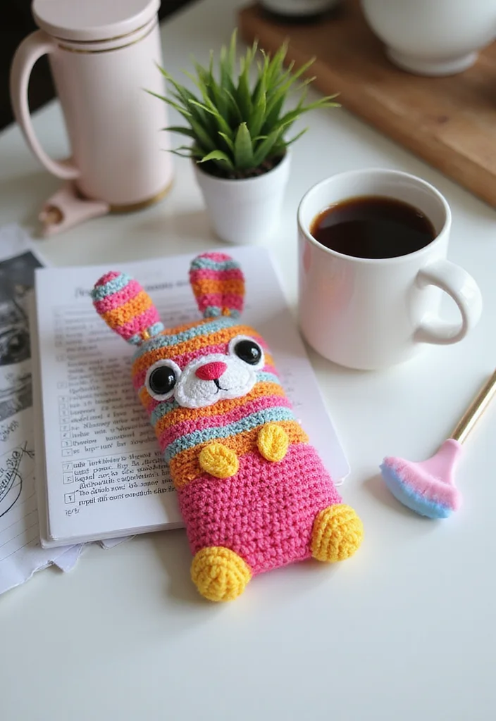 Friendly Guide to Crochet Bunny Pattern Free: Showcasing 19 Adorable Inspirations - 18. Bunny Phone Case