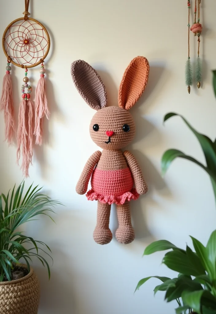 Friendly Guide to Crochet Bunny Pattern Free: Showcasing 19 Adorable Inspirations - 4. Bunny Wall Hanging