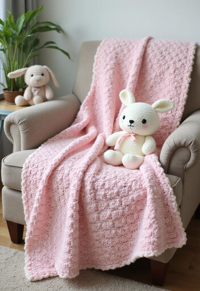 Friendly Guide to Crochet Bunny Pattern Free: Showcasing 19 Adorable Inspirations - 8. Bunny Blanket