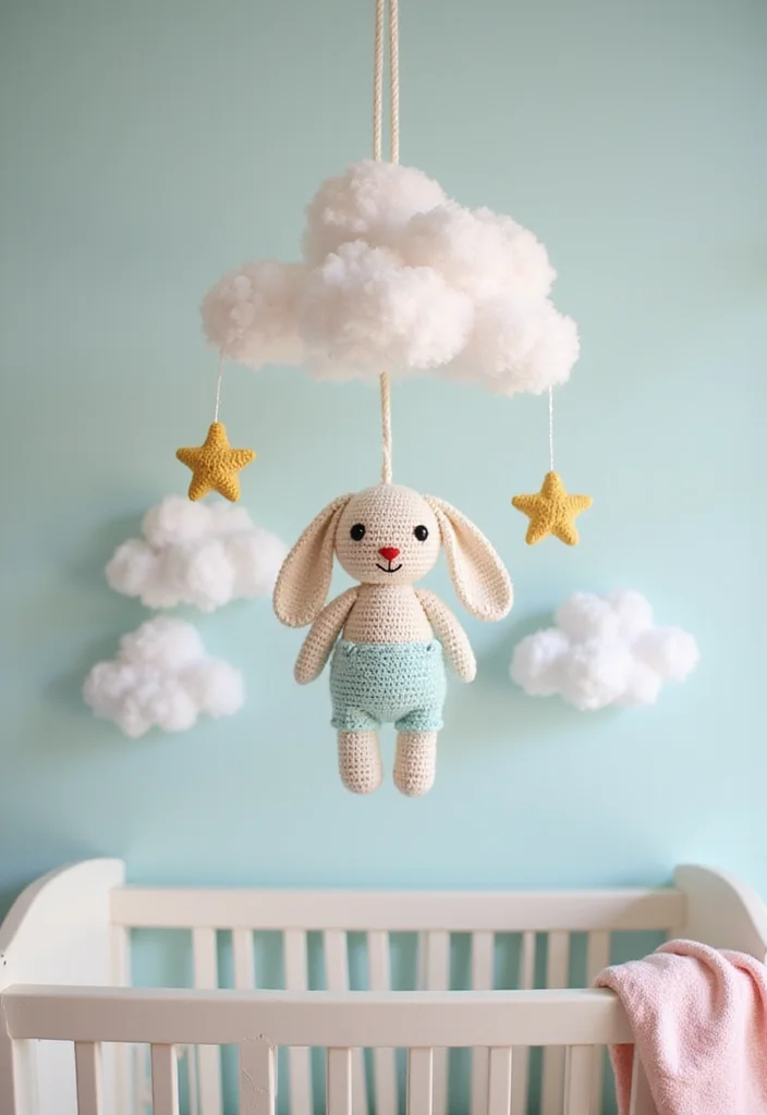 Friendly Guide to Crochet Bunny Pattern Free: Showcasing 19 Adorable Inspirations - 9. Bunny Mobile