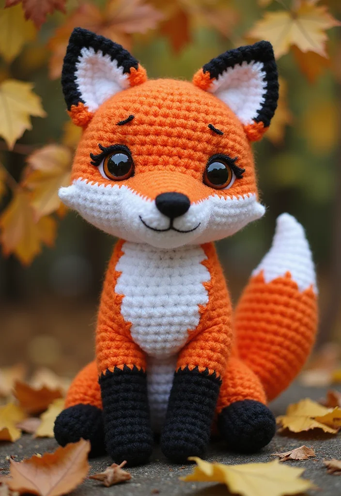 Friendly Guide to Crochet Plushies Pattern Free with 20 Cute Craft Inspirations - 14. Artistic Fox