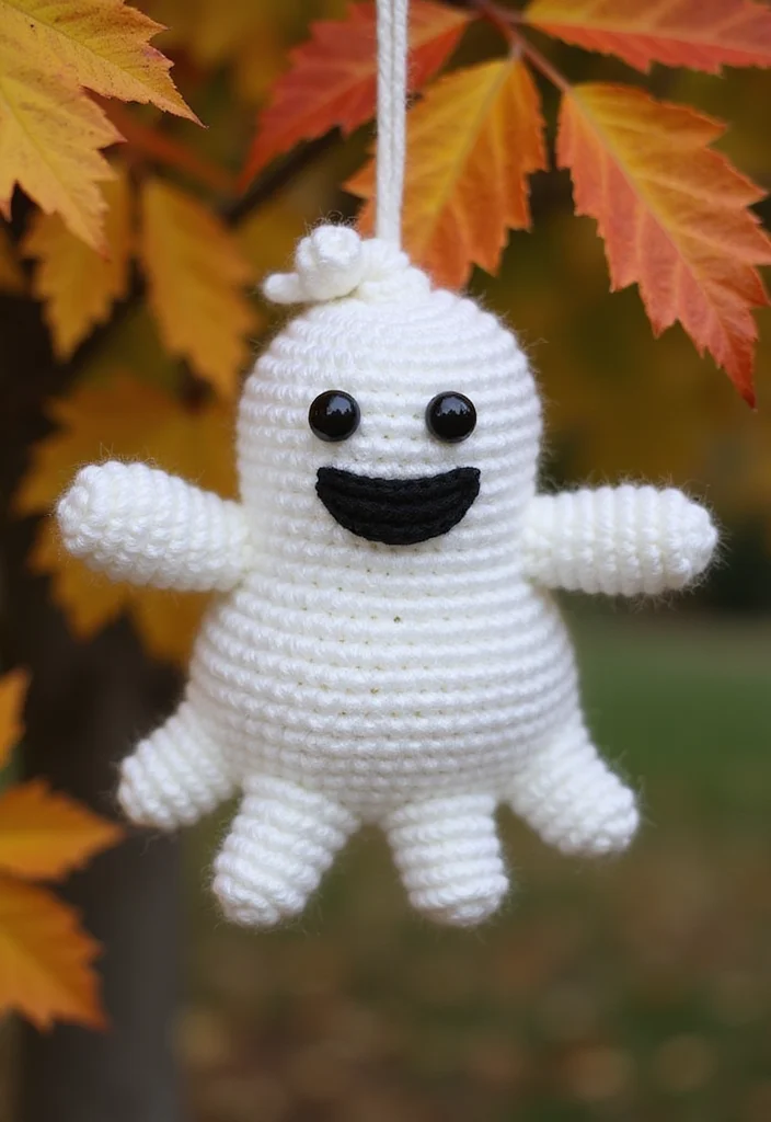 Friendly Guide to Crochet Plushies Pattern Free with 20 Cute Craft Inspirations - 17. Grinning Ghost