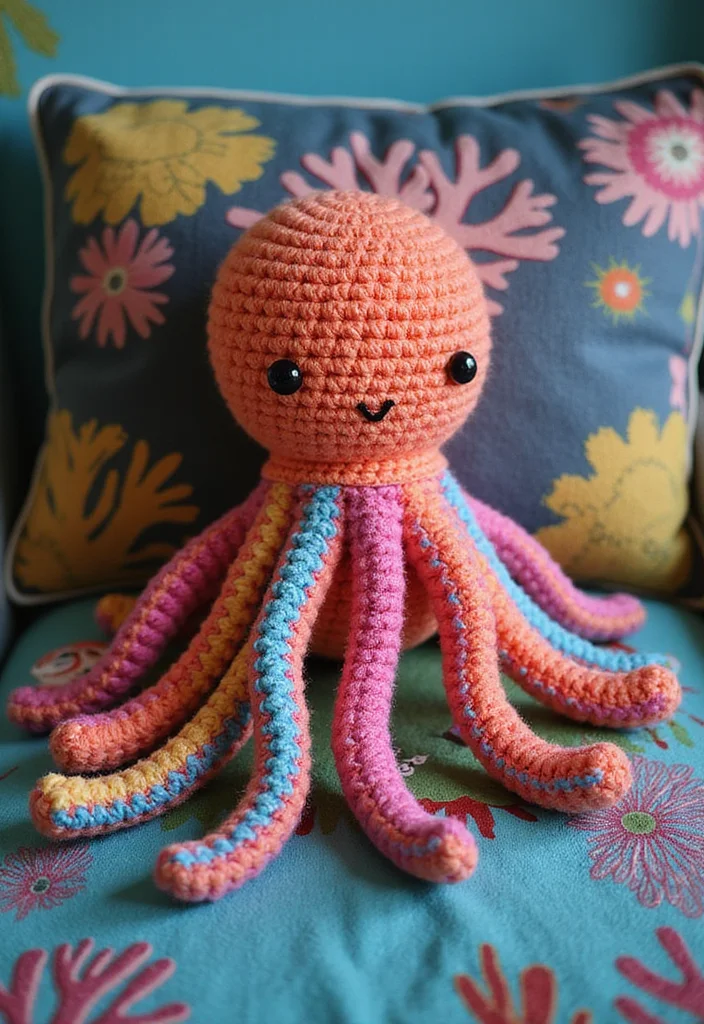 Friendly Guide to Crochet Plushies Pattern Free with 20 Cute Craft Inspirations - 6. Friendly Octopus