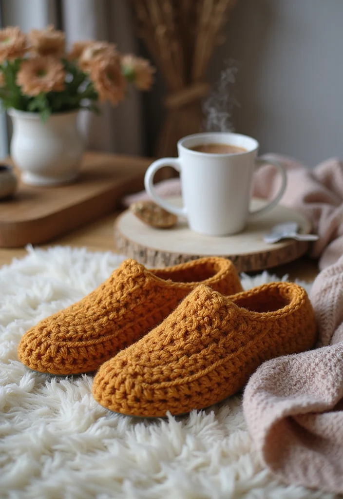 Friendly Guide to Crochet Slippers: 17 Comfortable Inspirations - 1. Chunky Crochet Slippers
