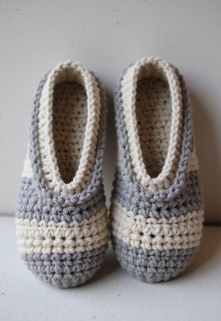 Friendly Guide to Crochet Slippers: 17 Comfortable Inspirations - 12. Layered Slippers