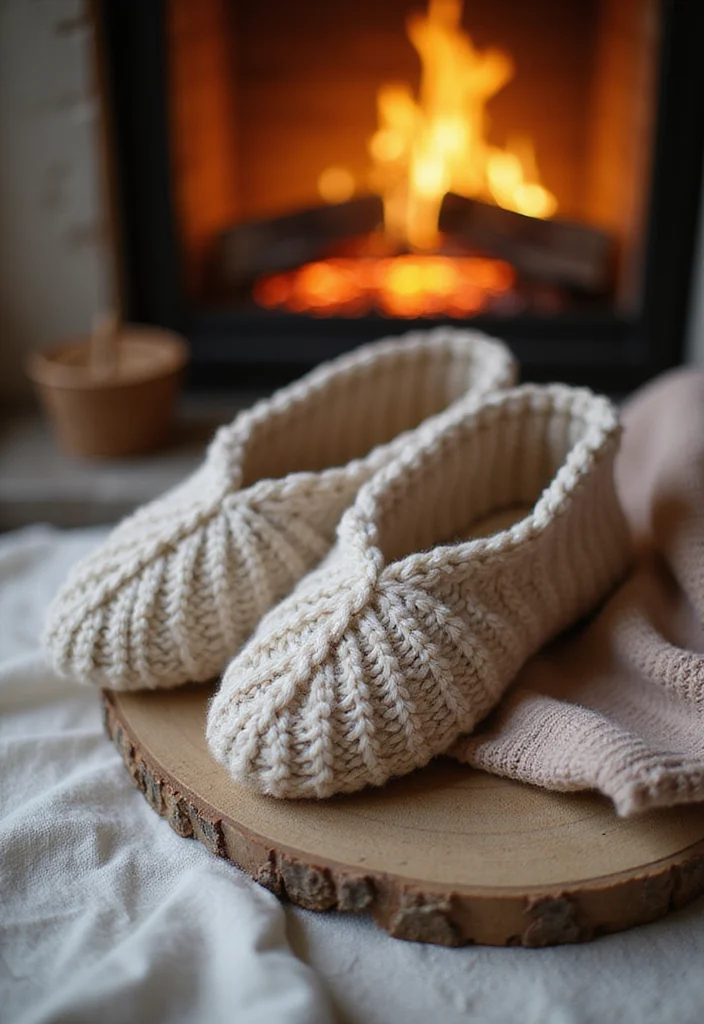 Friendly Guide to Crochet Slippers: 17 Comfortable Inspirations - 14. Textured Shell Stitch Slippers
