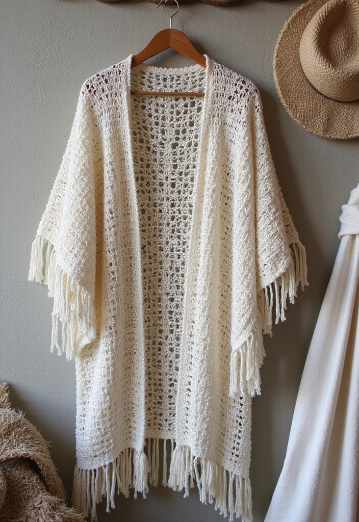 Friendly Guide to Crochet Top Patterns - Featuring 19 Stylish Craft Inspirations - 10. The Flowy Kimono