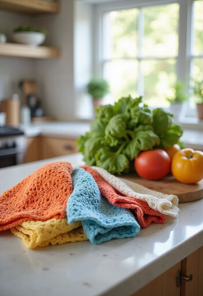 Friendly Guide to Easy Things to Crochet: 20 Simple and Charming Inspirations - 11. Simple Dishcloths