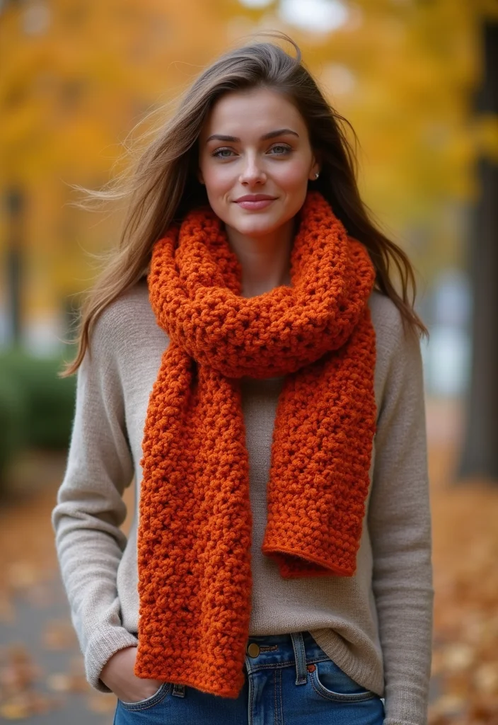 Friendly Guide to Easy Things to Crochet: 20 Simple and Charming Inspirations - 16. Stylish Scarves