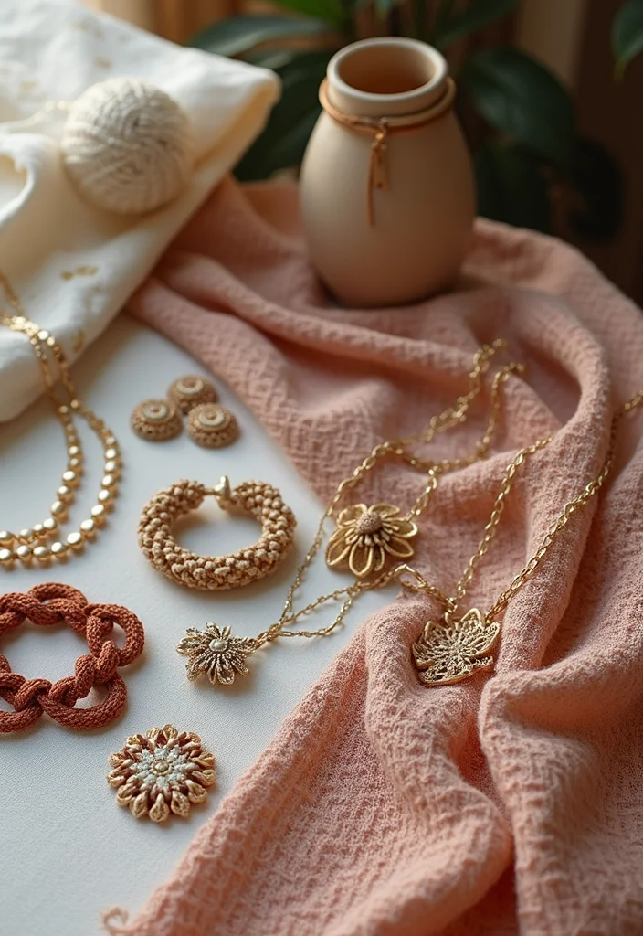 Friendly Guide to Easy Things to Crochet: 20 Simple and Charming Inspirations - 20. Fun Crocheted Jewelry