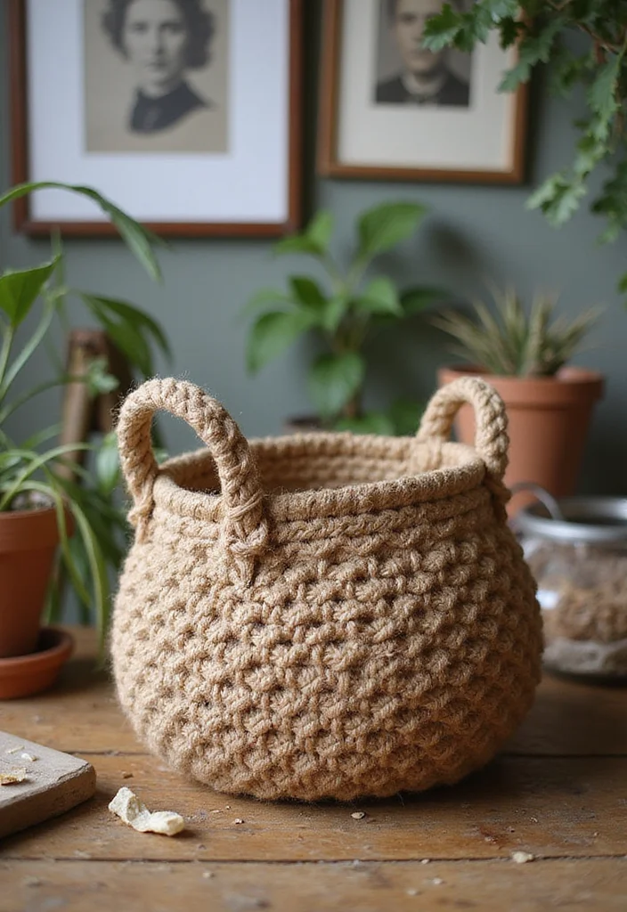Helpful Guide to Crochet Basket Pattern Free Featuring 18 Practical Inspirations - 1. Rustic Chic Basket