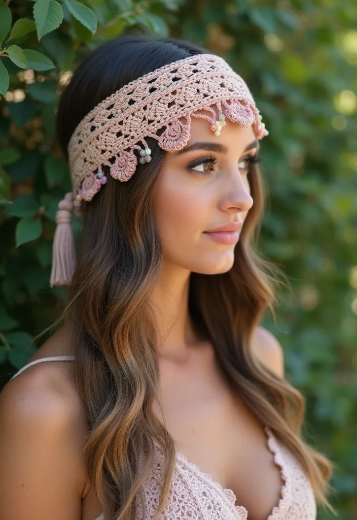 Helpful Guide to Crochet Headband Pattern Free: Showcasing 17 Trendy Inspirations - 1. Boho Chic Vibes