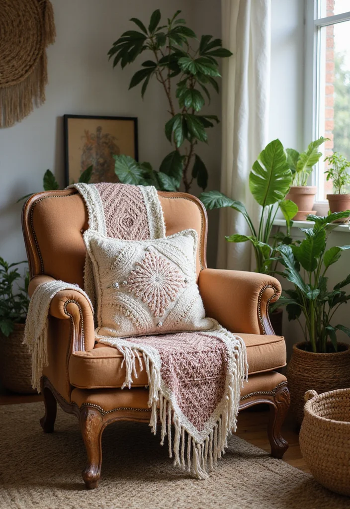 Helpful Guide to Crochet Pillow Patterns Free: 18 Cozy and Creative Inspirations - 3. Boho Fringe Pillow