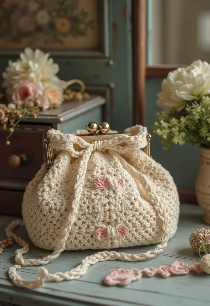 Helpful Guide to Crochet Purse Pattern Free with 17 Chic Craft Inspirations - 11. Vintage Inspired Purse