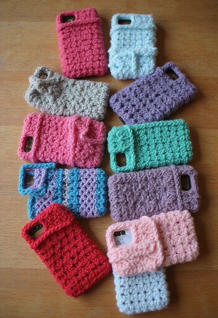 Helpful Guide to Cute Things to Crochet: 19 Fun and Creative Inspirations - 12. Adorable Crochet Phone Cases