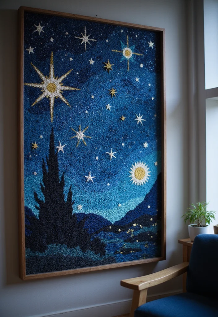 Helpful Guide to Mosaic Crochet Patterns Free: Showcasing 18 Colorful Inspirations - 15. Starry Nights