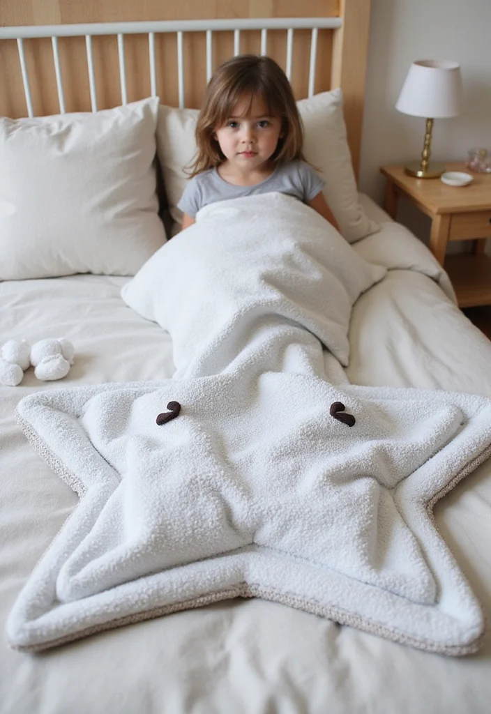 Helpful Guide to Star Blanket Crochet Pattern with 20 Cozy Craft Inspirations - 10. Star Blanket with Pocket