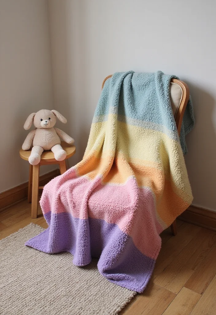 Helpful Guide to Star Blanket Crochet Pattern with 20 Cozy Craft Inspirations - 11. Ombre Star Blanket