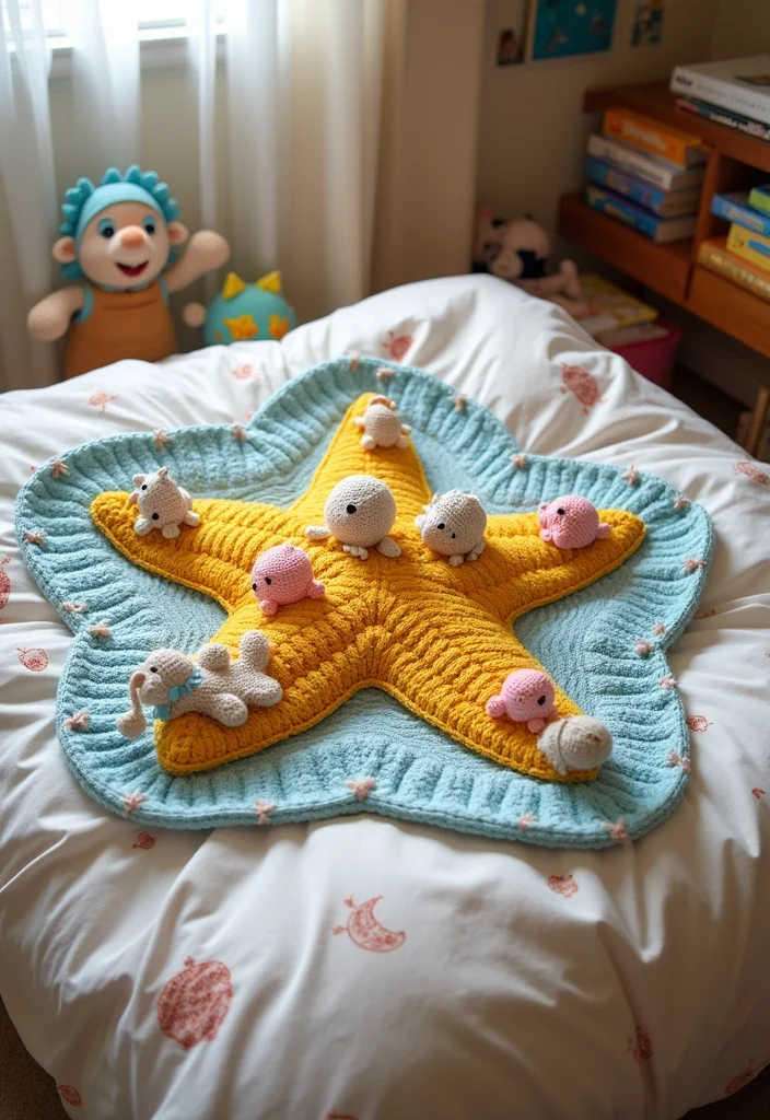 Helpful Guide to Star Blanket Crochet Pattern with 20 Cozy Craft Inspirations - 7. Whimsical Animal Star Blanket