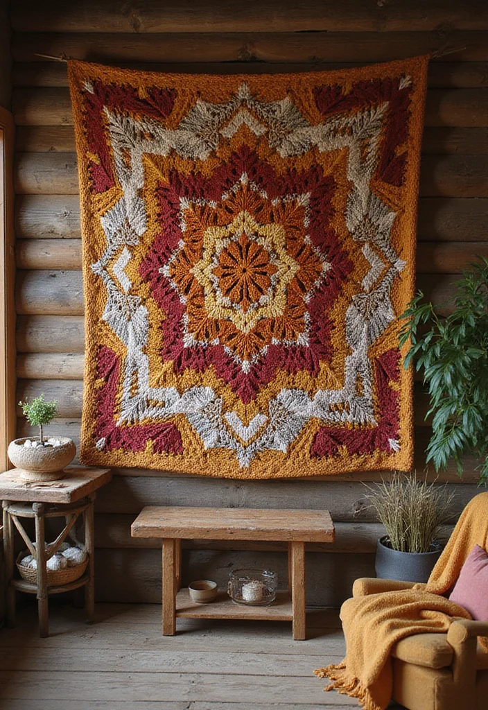 Helpful Guide to Tapestry Crochet Patterns Charts Featuring 20 Clear Craft Inspirations - 12. Rustic Charm