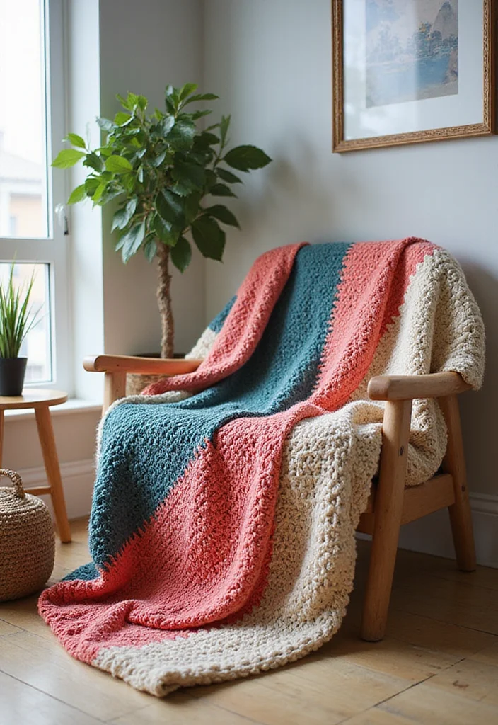 Helpful Guide to Tapestry Crochet Patterns Charts Featuring 20 Clear Craft Inspirations - 16. Color Blocking