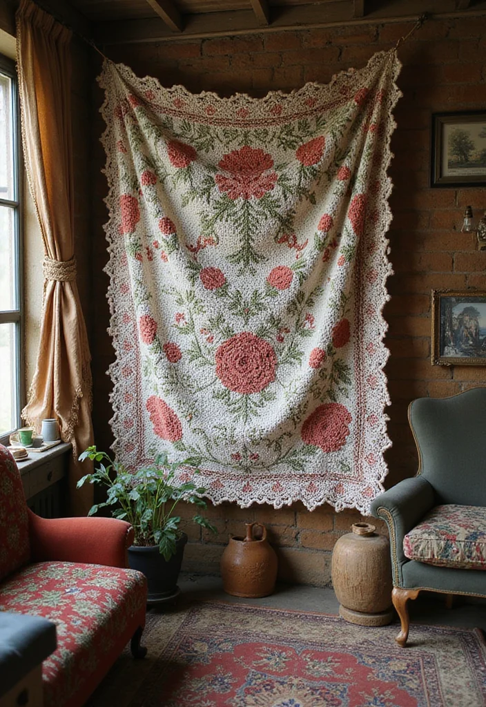 Helpful Guide to Tapestry Crochet Patterns Charts Featuring 20 Clear Craft Inspirations - 9. Vintage Revival