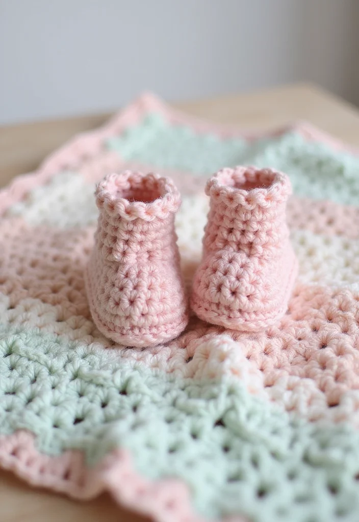 Step-by-Step Guide to Baby Crochet Patterns Free Featuring 20 Sweet Inspirations - 1. Adorable Baby Booties